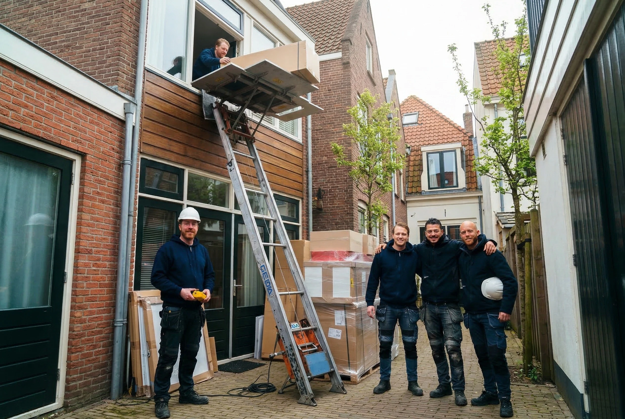 Verhuisteam met aanhangerlift Nederland