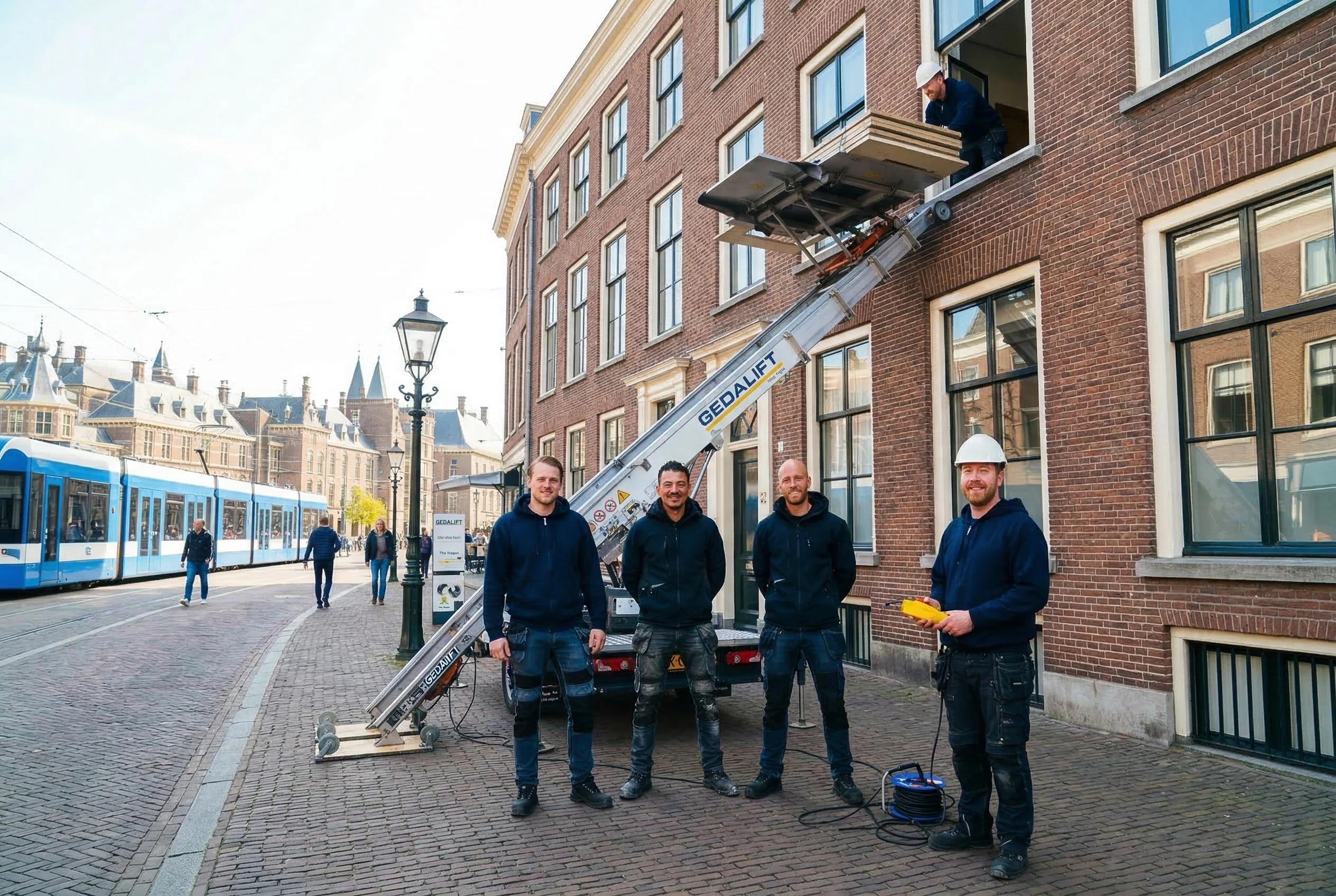 Aanhangerlift ingezet in Den Haag