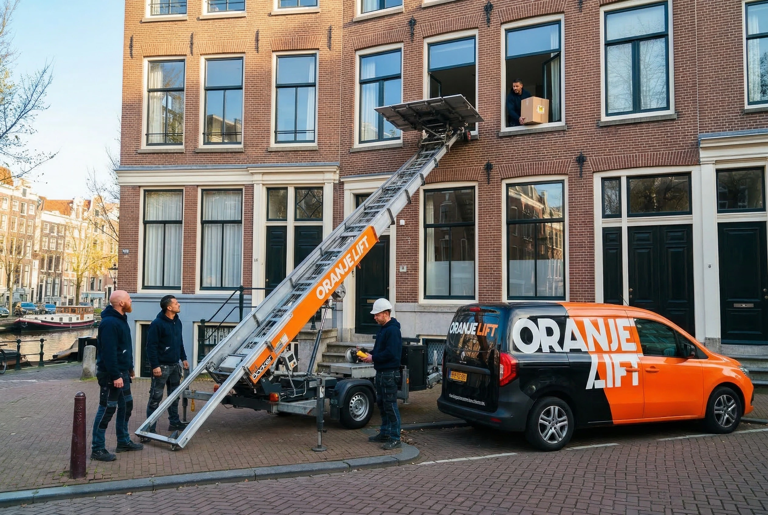 Aanhangerlift compact opgesteld in Utrecht