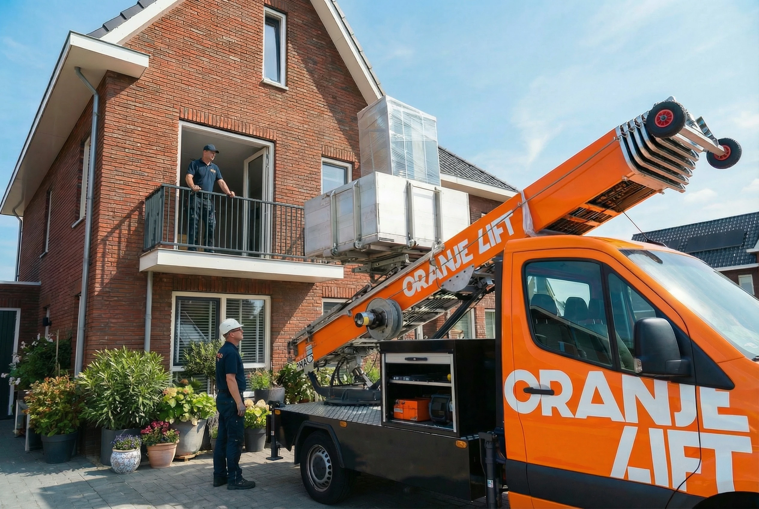 Aanhangerlift close-up detail